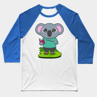 Koala Teacher Pointer Baseball T-Shirt